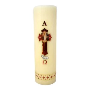 mrcjsales - Regular Easter Candle 10" - 1 Kilo. Divine Symbol of Faith & Hope. Versatile Decoration for Church & Home.
