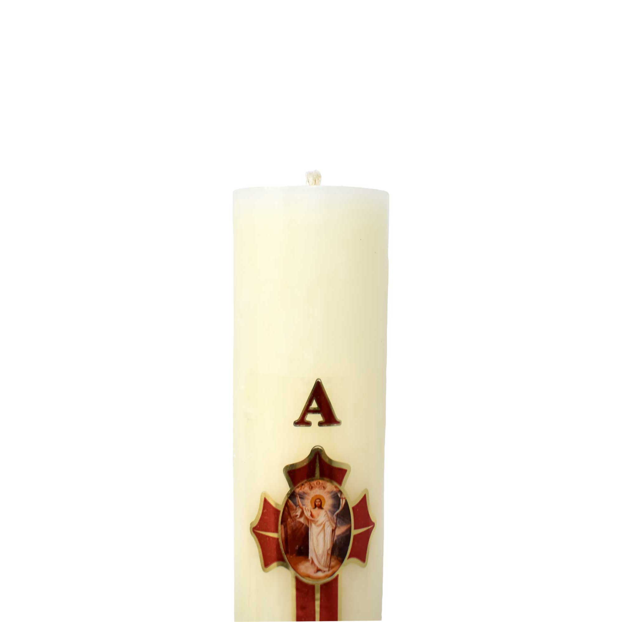 mrcjsales - Easter Regular Candle 12" - 1/2 Kilo. Divine Jesus Christ Symbol. Versatile Decoration for Church & Home.