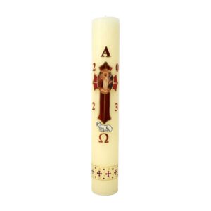 mrcjsales - Easter Regular Candle 10" - 1/4 Kilo. Divine Jesus Christ Symbol. Versatile Decoration for Church & Home. Wax. Meaningful Gift for Celebrations!