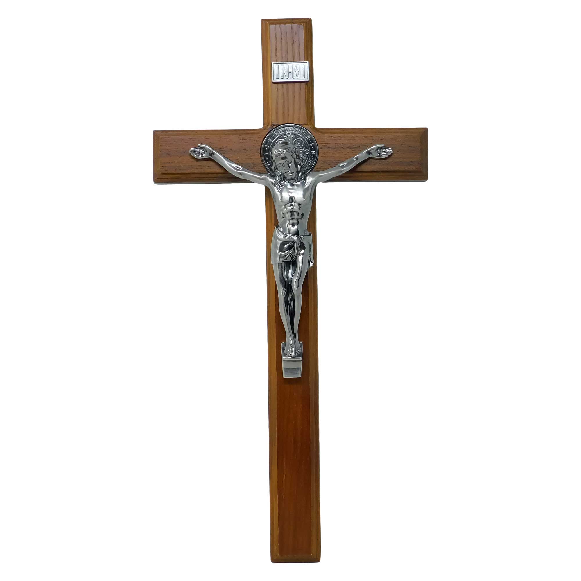 Mrcjsales - Saint Benedict Wooden Cross: Beautiful Faith-Inspired