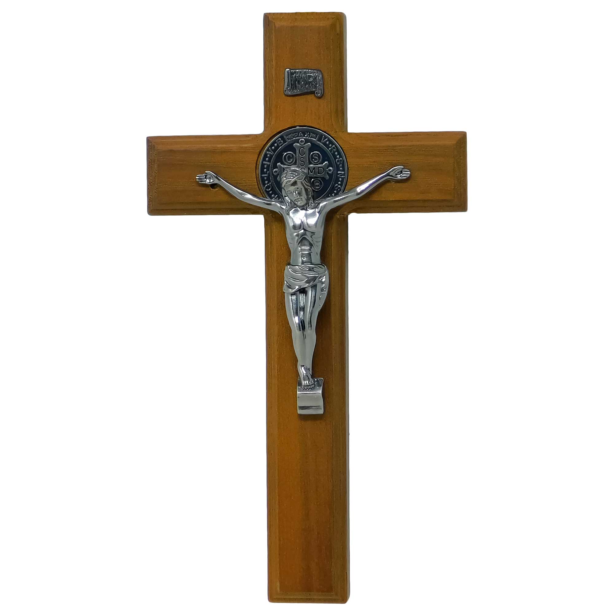 Mrcjsales - Saint Benedict Wooden Cross: Beautiful Faith-Inspired