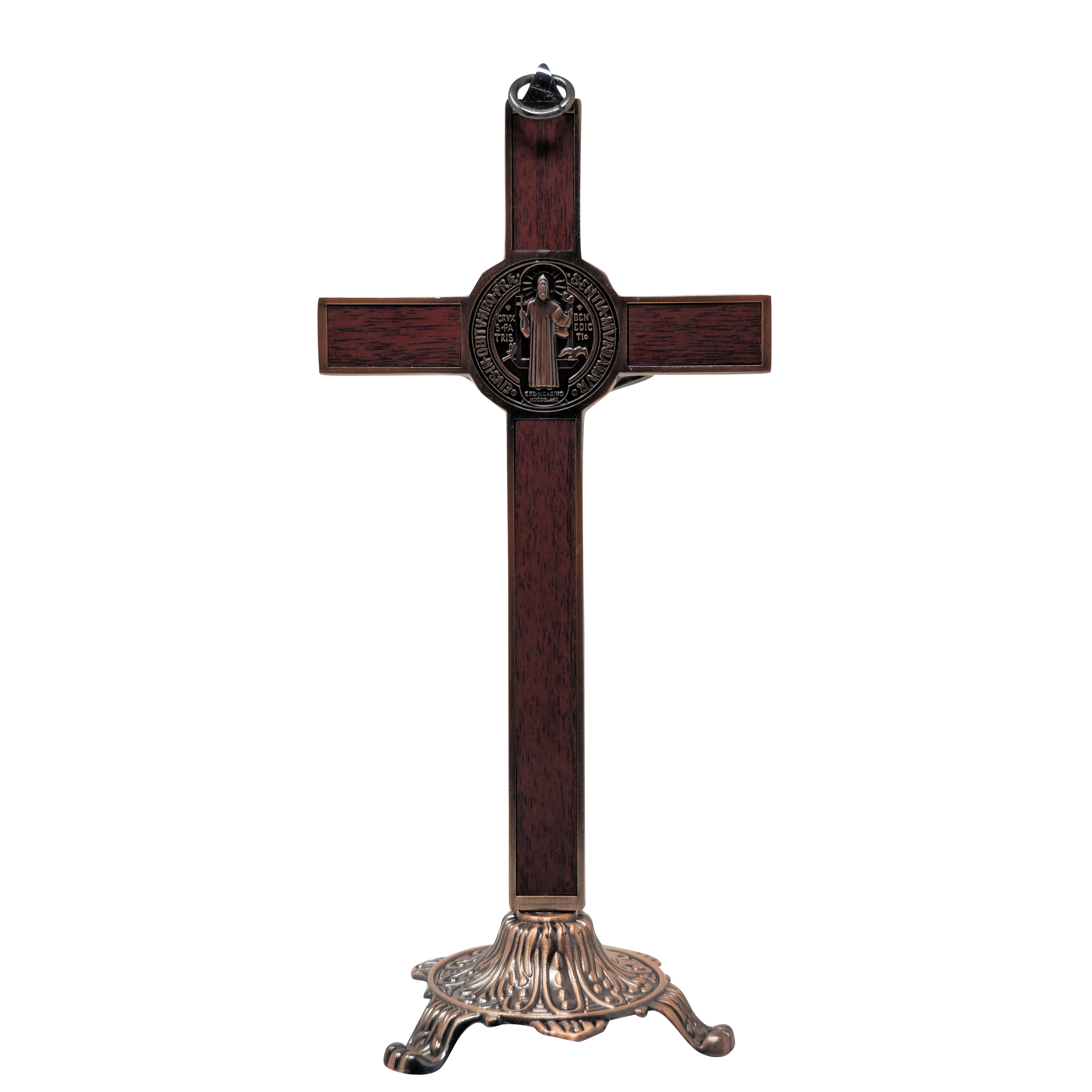 mrcjsales - Saint Benedict Crucifix – Cafe w/Base - Versatile Hanging or Standing Cross - Ideal Gift - Multiple Sizes - Protective Box