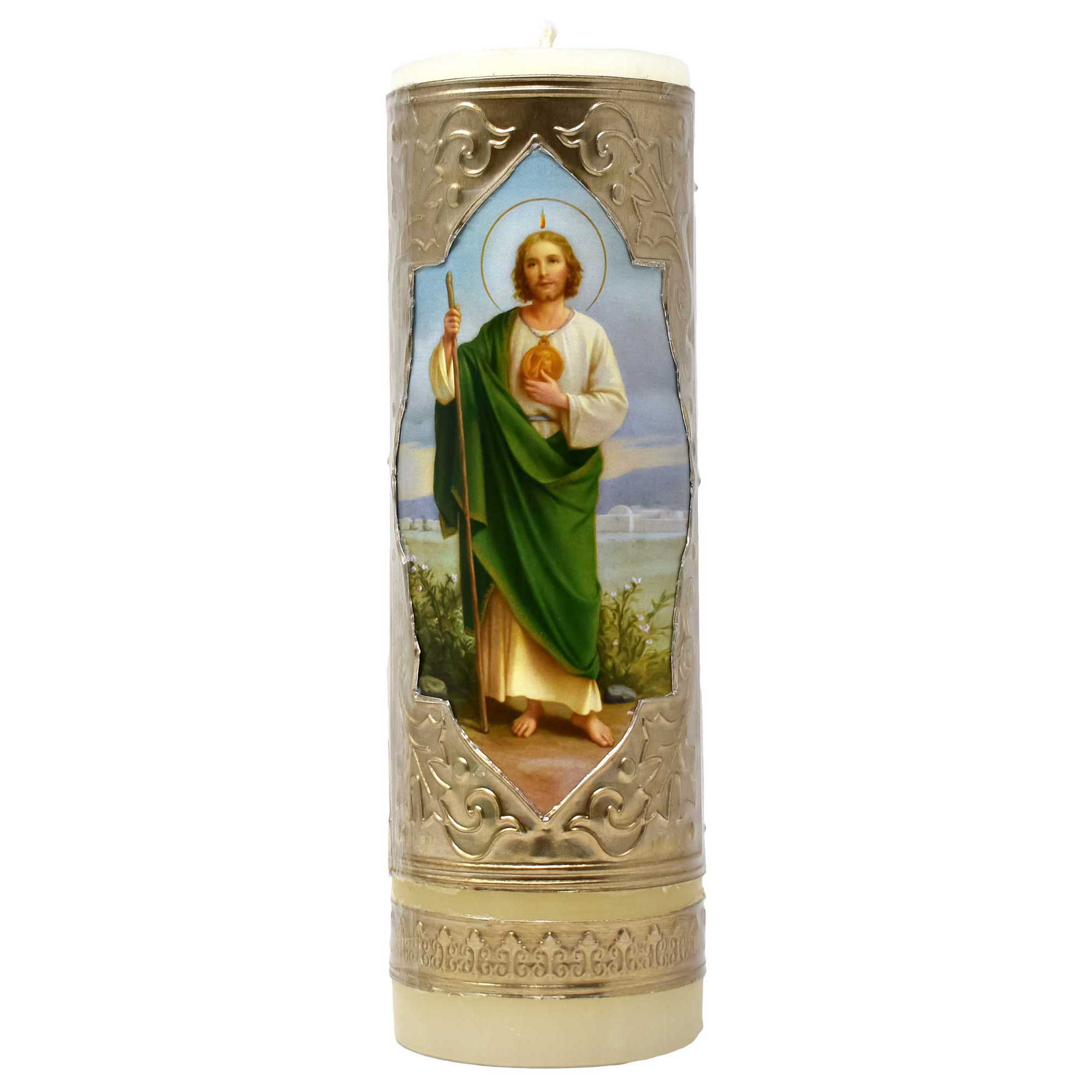 mrcjsales - St. Judas Easter Candle - 6" Inches, 1/4 Kilos - Pure Wax - Versatile Decoration - Meaningful Gift with Safety Measures