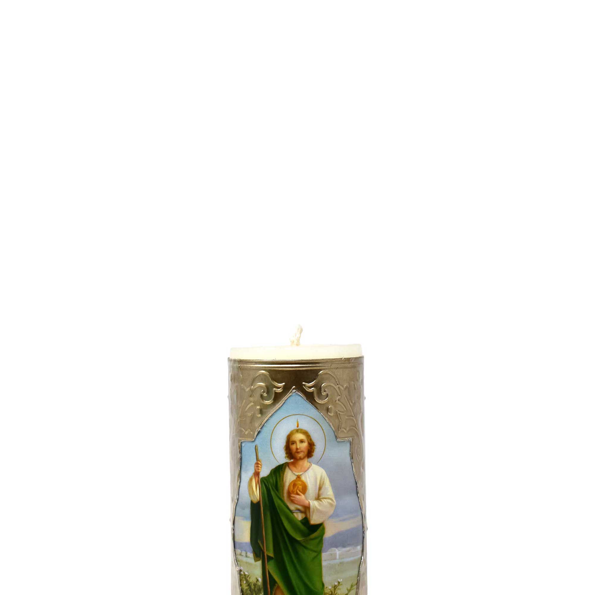 mrcjsales - St. Judas Easter Candle - 6" Inches, 1/4 Kilos - Pure Wax - Versatile Decoration - Meaningful Gift with Safety Measures