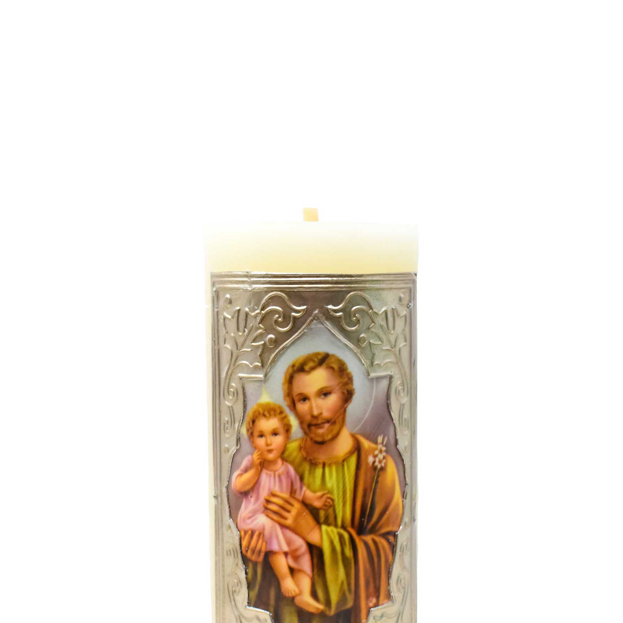 mrcjsales - St. Joseph Easter Candle 7" - 1/2 Kilo. Divine Symbol of Faith & Hope. Meaningful Gift for Celebrations!