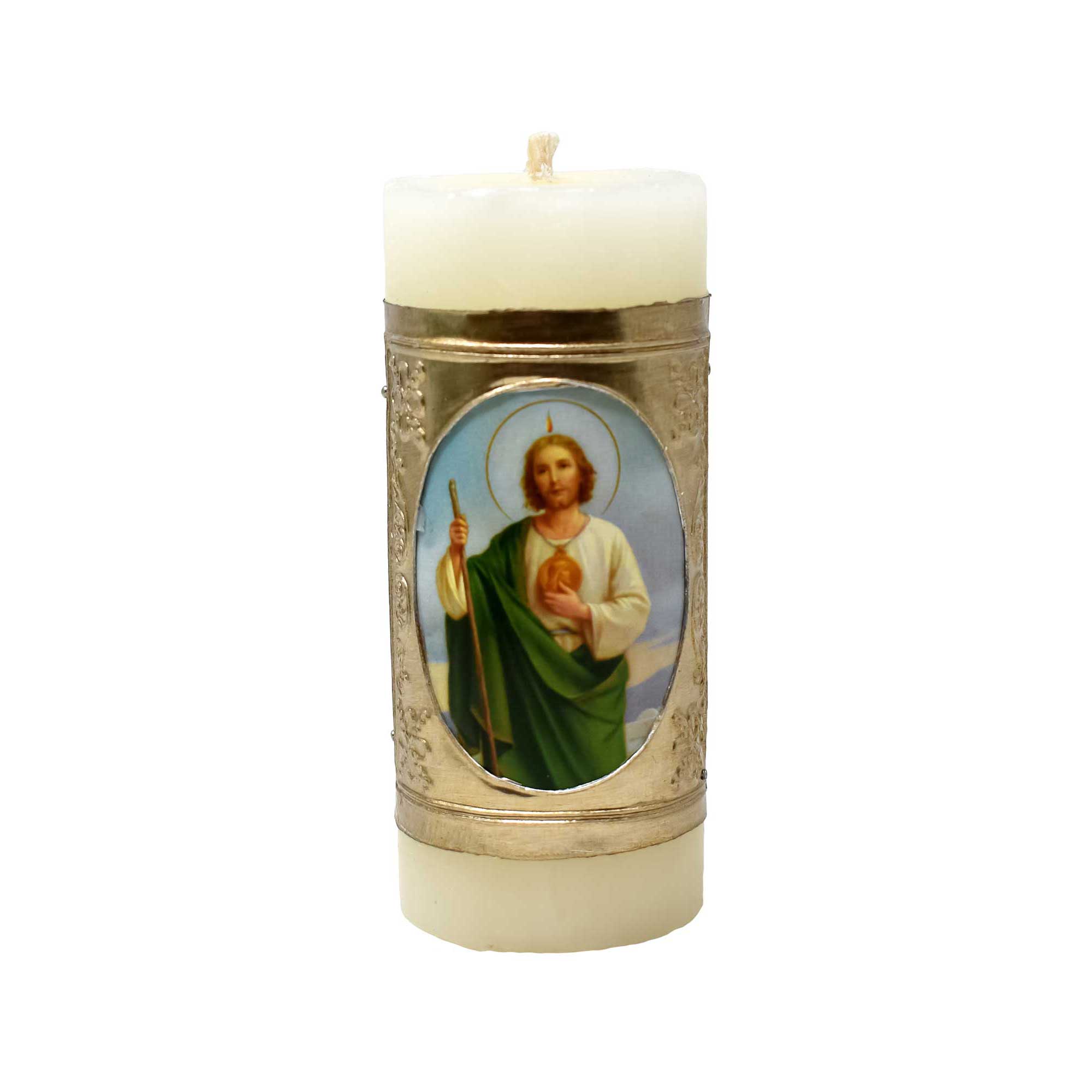 mrcjsales - St. Judas Easter Mini Wax Candles - 12-Pack 3" Inches - Pure Wax - Off-White - Versatile Decoration & Prayer Support