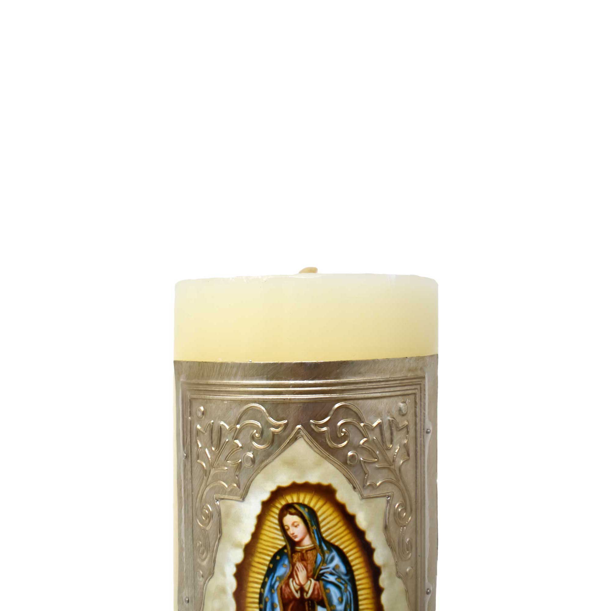 mrcjsales - Lady of Guadalupe Original Easter Candle 10" - 1 Kilo. Divine Symbol of Faith & Hope.Meaningful Gift for Celebrations!