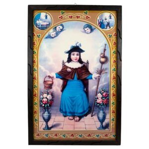 Mrcjsales - Holy Child of Atocha - Rustic Frame, Unique Mexican Art, Symbol of Hope & Love in Multiple Sizes, Perfect Home Decor & Meaningful Gift!