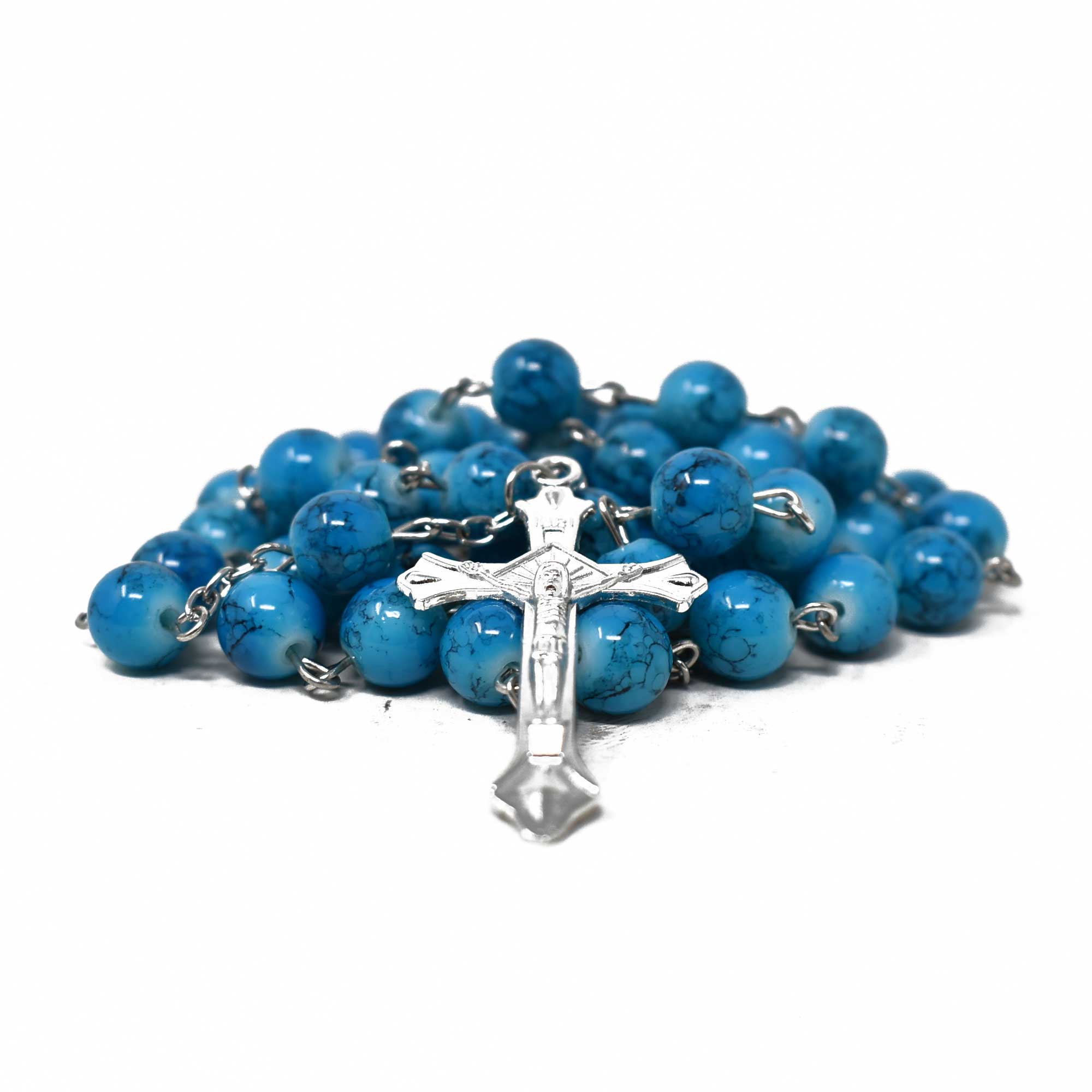 Miraculous Virgin Marble Rosary