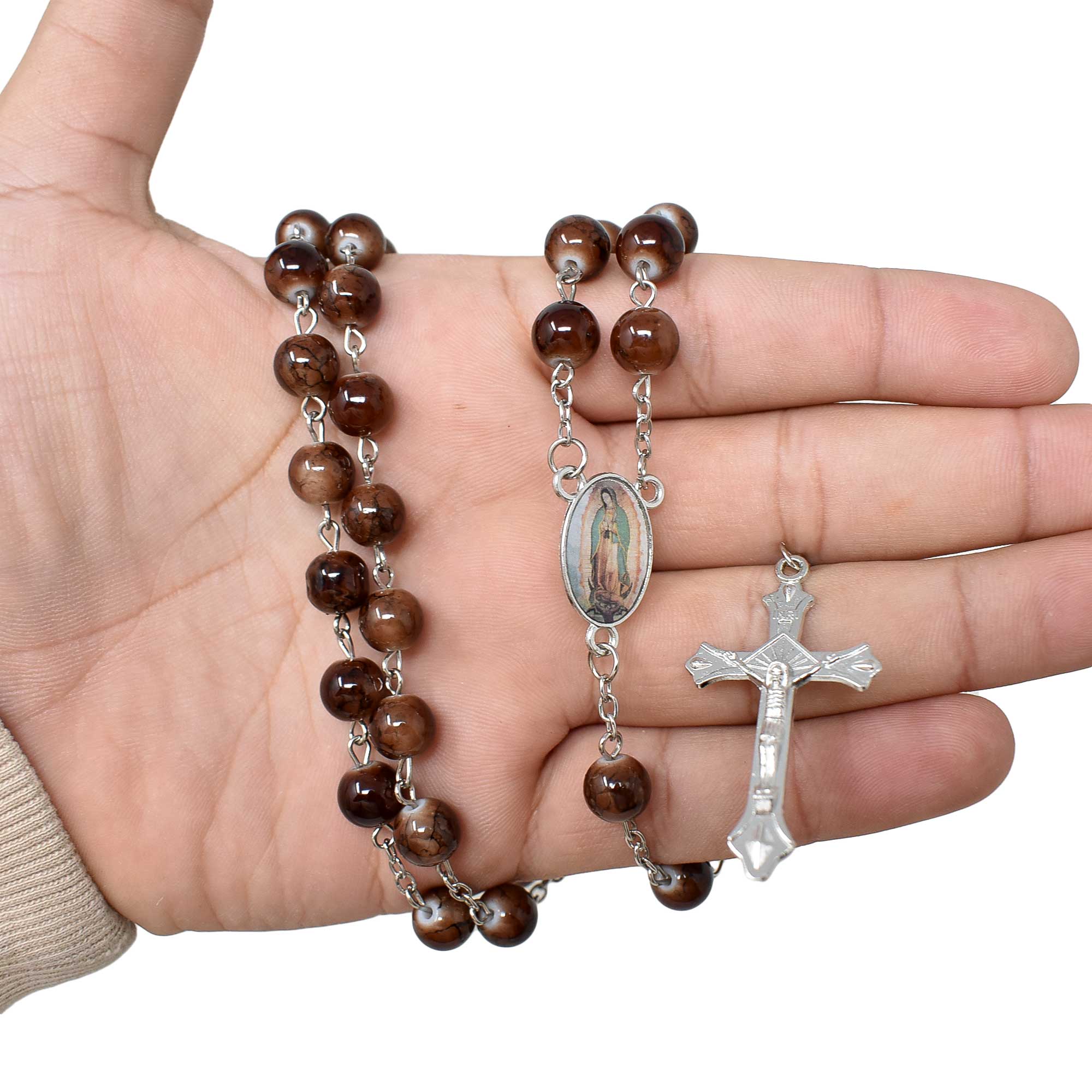 Lady of Guadalupe Marble Rosary