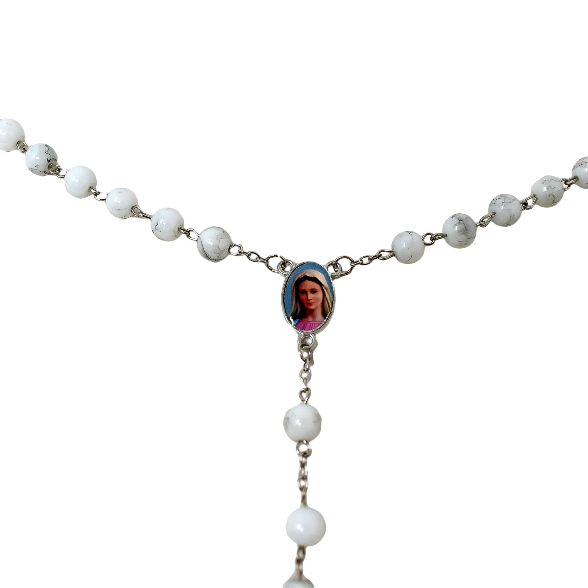 Miraculous virgin Mc Marble Rosary