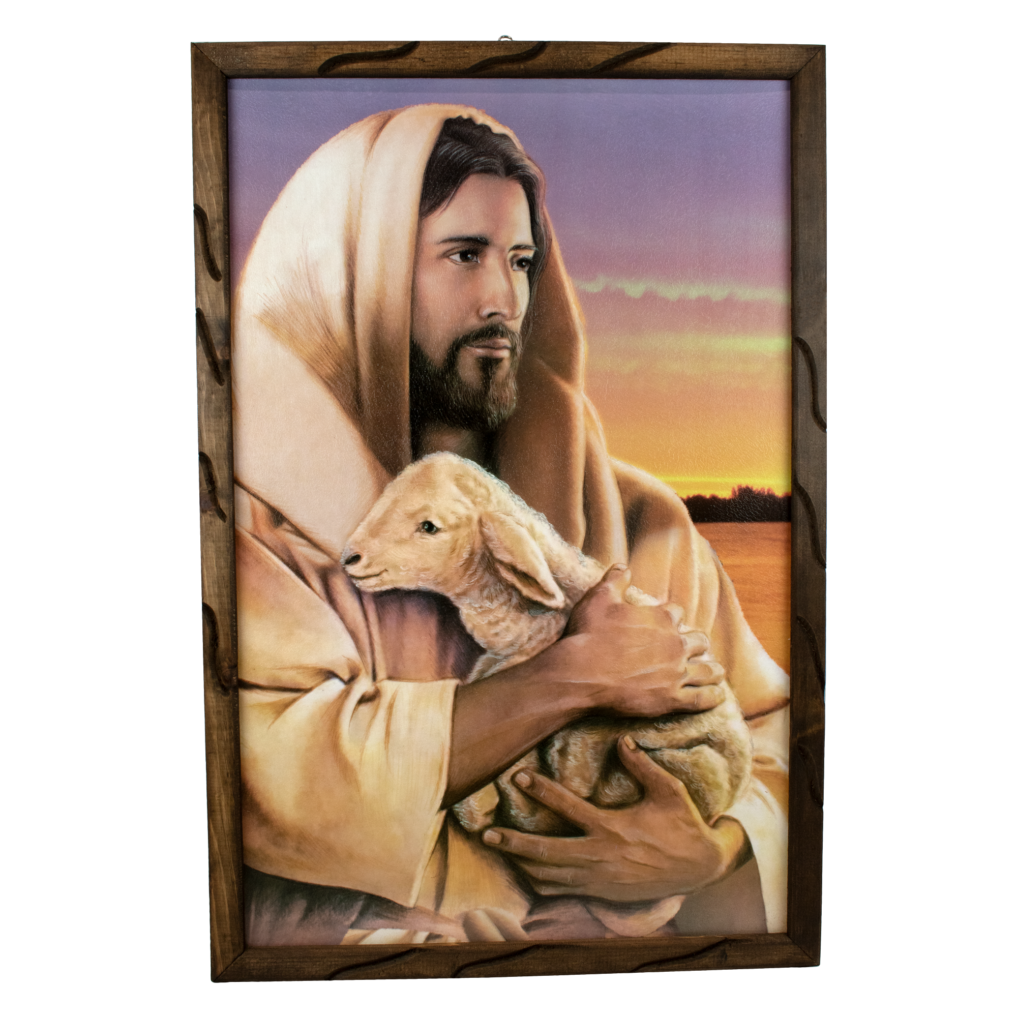 Mrcjsales: The Good Shepherd Wooden Frame |Healing Icon | Unique & Authentic | Perfect Gift | Multiple Sizes