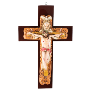 Mrcjsales: Holy Trinity Crucifix | Santísima Trinidad Cruz | Polyester & Resin | Unique Design | Multiple Sizes | Made in Mexico | Perfect Christian Gift!