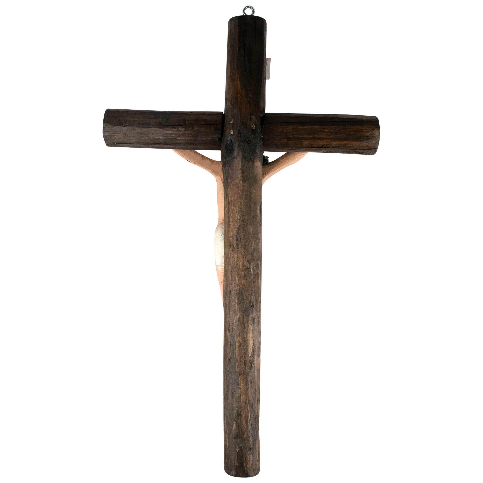 Mrcjsales: Jesus Christ White | Wooden Trunk | Tree Trunk & Resin | Mexican Design | Faith Symbol | Warning: Thorn Crown | Handmade Alterations