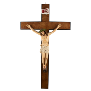 Mrcjsales: Jesus Christ White Crucifix | Economic & Resin | Various Sizes | Faith Symbol | Warning: Thorn Crown | Christmas Gift of Hope
