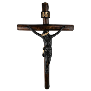 Mrcjsales: Jesus Christ Black | Wooden Trunk | Tree Trunk & Resin | Mexican Design | Faith Symbol | Warning: Thorn Crown | Handmade Alterations