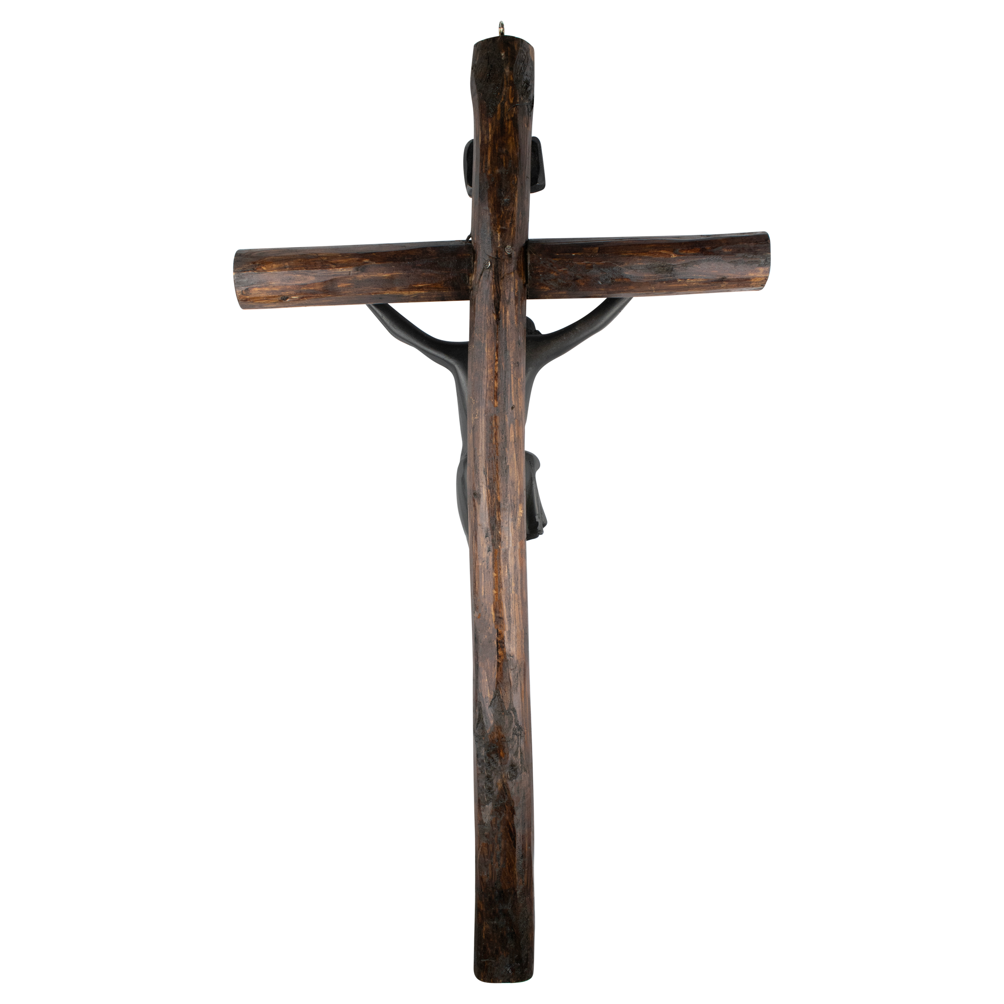 Mrcjsales: Jesus Christ Black | Wooden Trunk | Tree Trunk & Resin | Mexican Design | Faith Symbol | Warning: Thorn Crown | Handmade Alterations