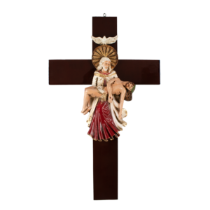 Mrcjsales: Holy Trinity Crucifix | Santísima Trinidad Cruz | Religious Gift | Polyester Resin Art | Made in Mexico | Sizes for Every Occasion