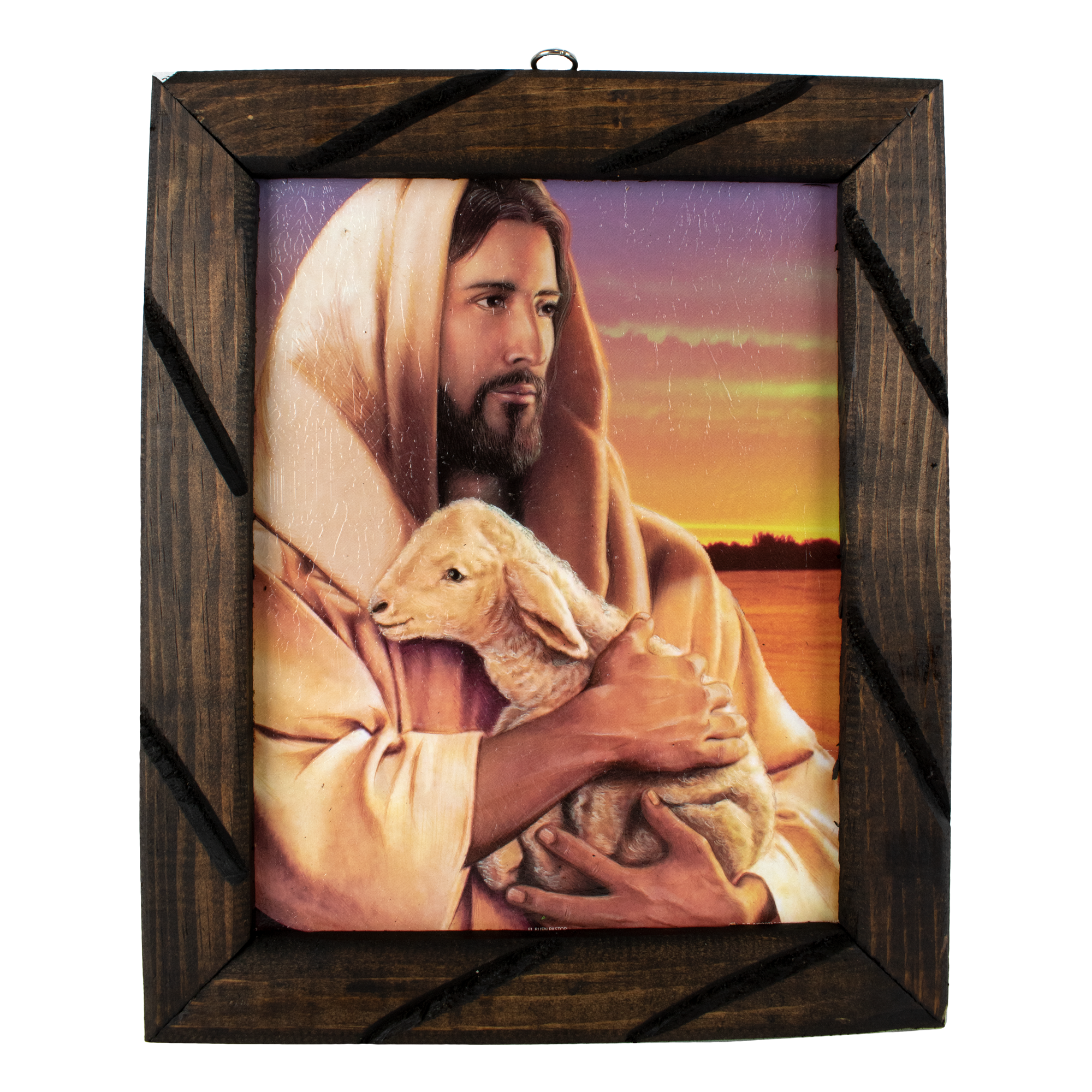 Mrcjsales: The Good Shepherd Wooden Frame |Healing Icon | Unique & Authentic | Perfect Gift | Multiple Sizes