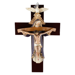 Mrcjsales: Holy Trinity Purple Crucifix | Santísima Trinidad Cruz | Polyester & Resin | Multiple Sizes | Made in Mexico | Perfect Christian Gift!