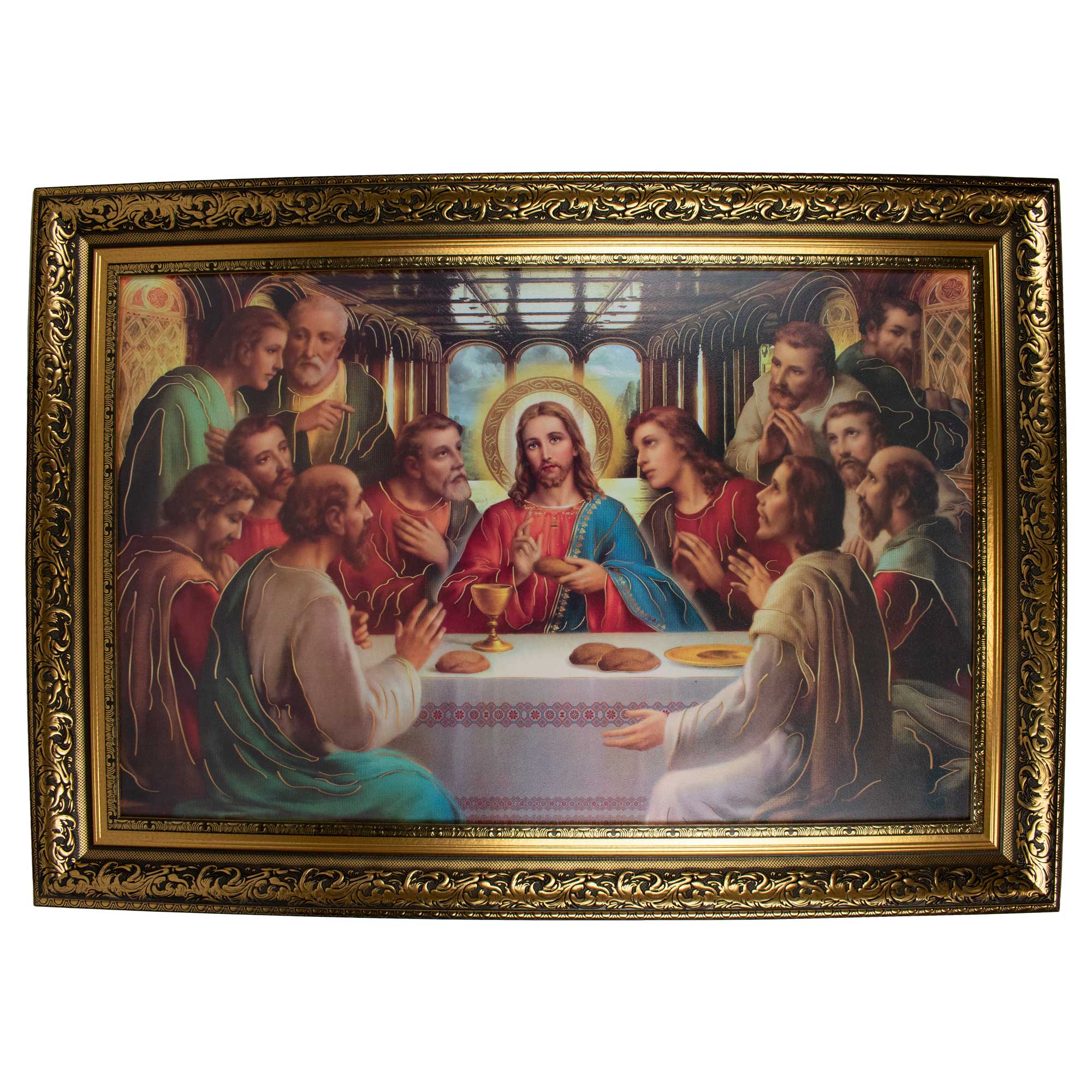 The Last Supper Elegant Gold Frame