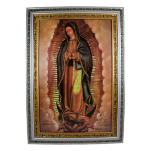 Mrcjsales: Our Lady of Guadalupe Silver Frame | Mexican Art | Handcrafted Oil Painting | Religious Decor | Elegant Symbol of Faith