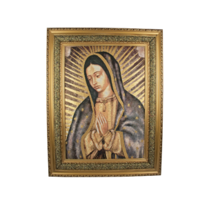 Mrcjsales: Our Lady of Guadalupe | Cloth Frame | Elegant Double Frame | Religious Home Decor | Gift for Loved Ones | Spanish Name: Virgen de Guadalupe