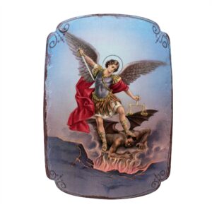 Mrcjsales: St. Michael Archangel Plaque | Pregamino | Spiritual Devotion | Resin Craft | Timeless Gift | Unique Decor | Guardian Angel Art