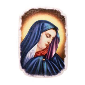 Mrcjsales: Lady of Sorrows Plaque | Pregamino | Devotional Resin Craft | Office, Church | Iconic Figure for Timeless Devotion