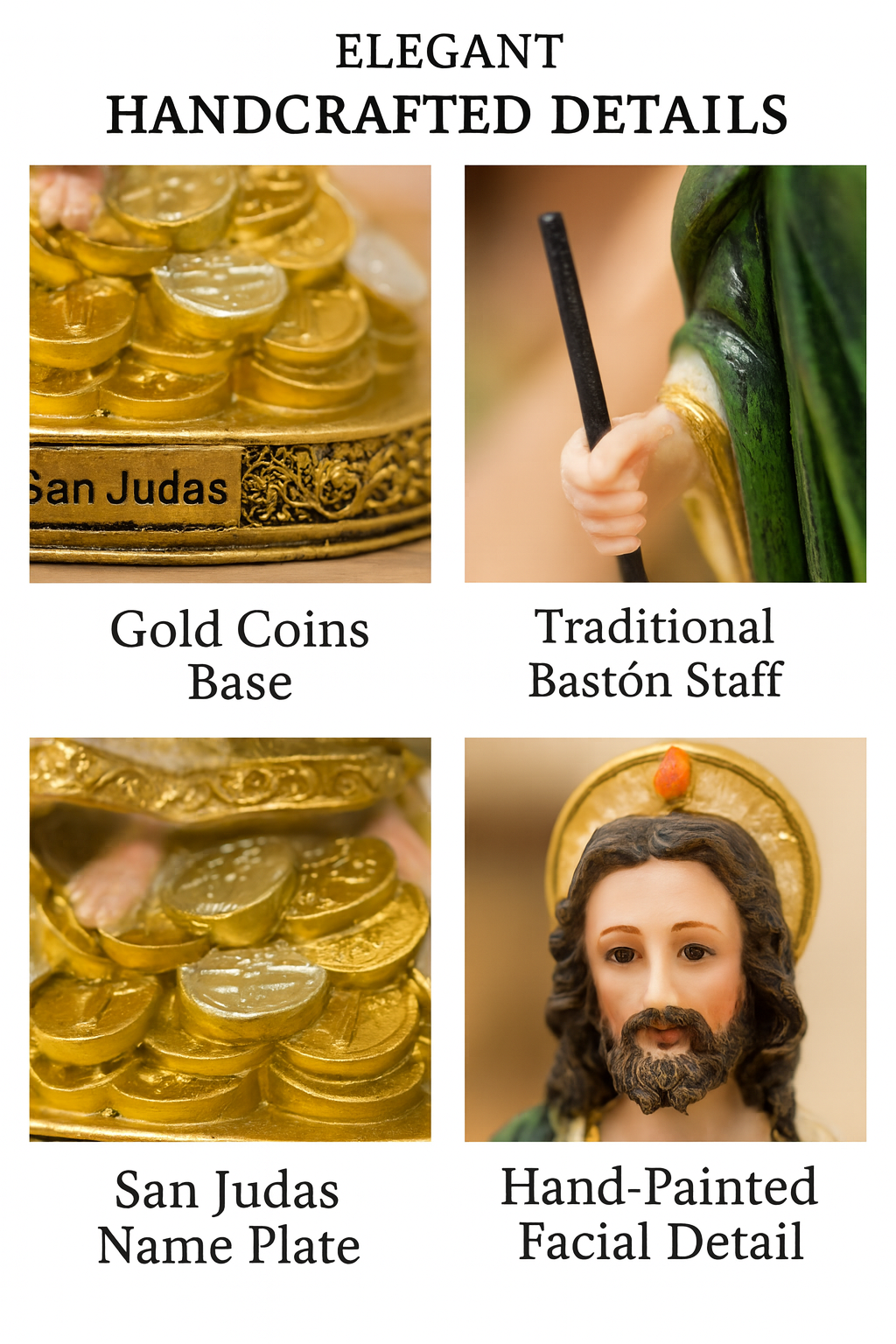 St. Jude Money Resin Statue – San Judas Tadeo Catholic Figurine