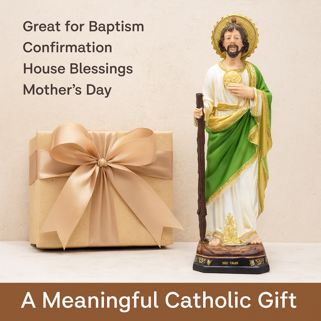 St. Jude Original Resin Statue – San Judas Tadeo Catholic Figurine