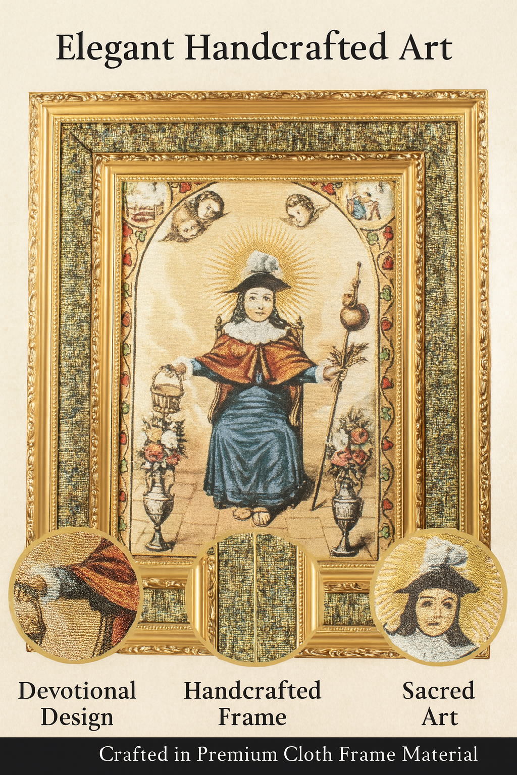 Child of Atocha Framed Image – Santo Niño de Atocha Religious Art