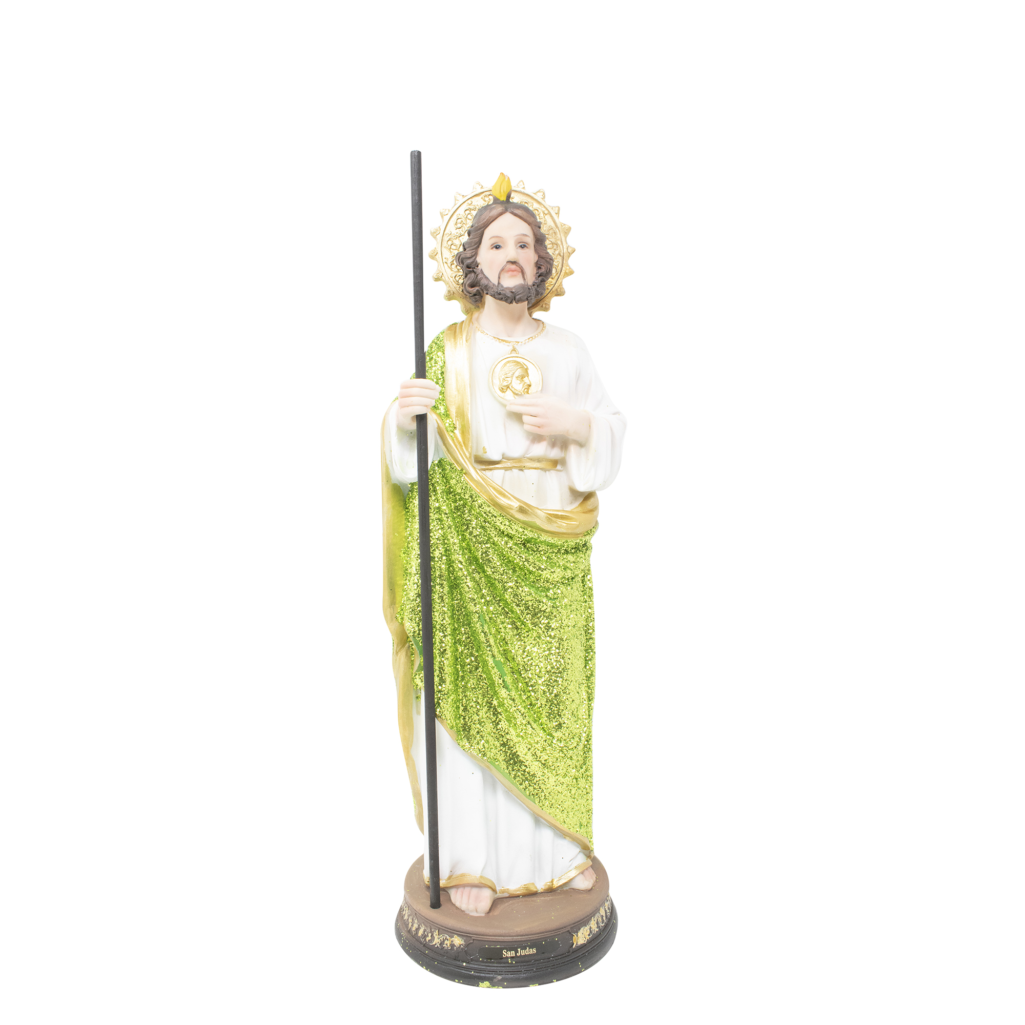 Mini Resin Statue Of San Judas Tadeo (Saint Jude) – 5" Religious Figure For Home Or Car
