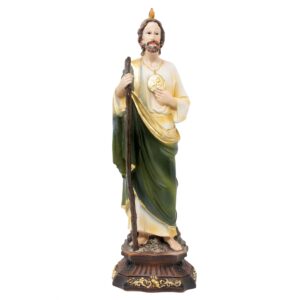 St. Jude Vintage Resin Statue – San Judas Tadeo Catholic Figurine