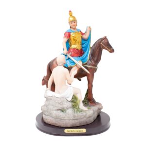 Saint Martin Caballero Statue | Estatua de San Martín Caballero – Resin Catholic Figurine in 8" & 12" Sizes