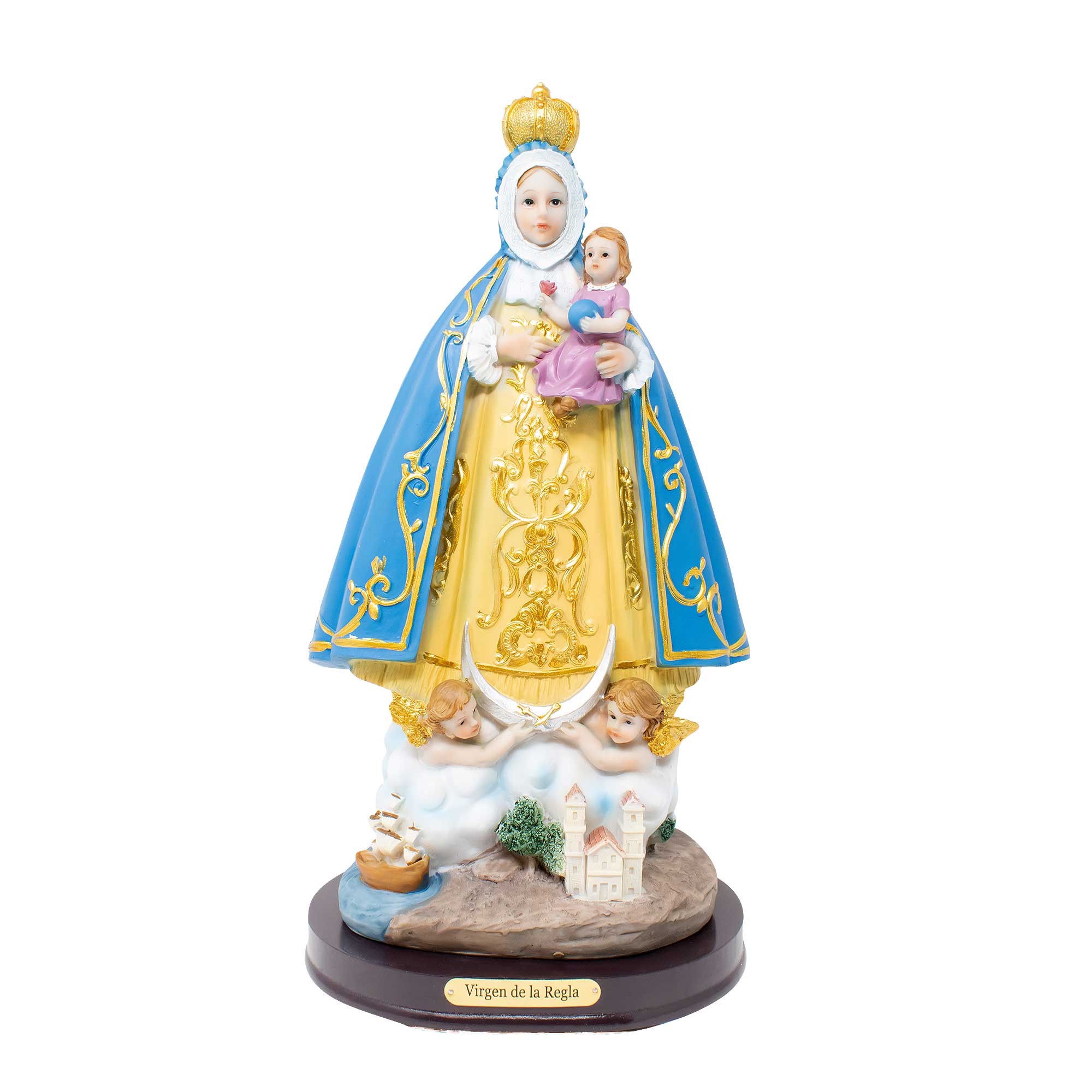 MrcjSales - Virgin of the Rule Statue | Resin Material | Multiple Sizes | Ideal for Home, Church, Celebrations | Religious Gift