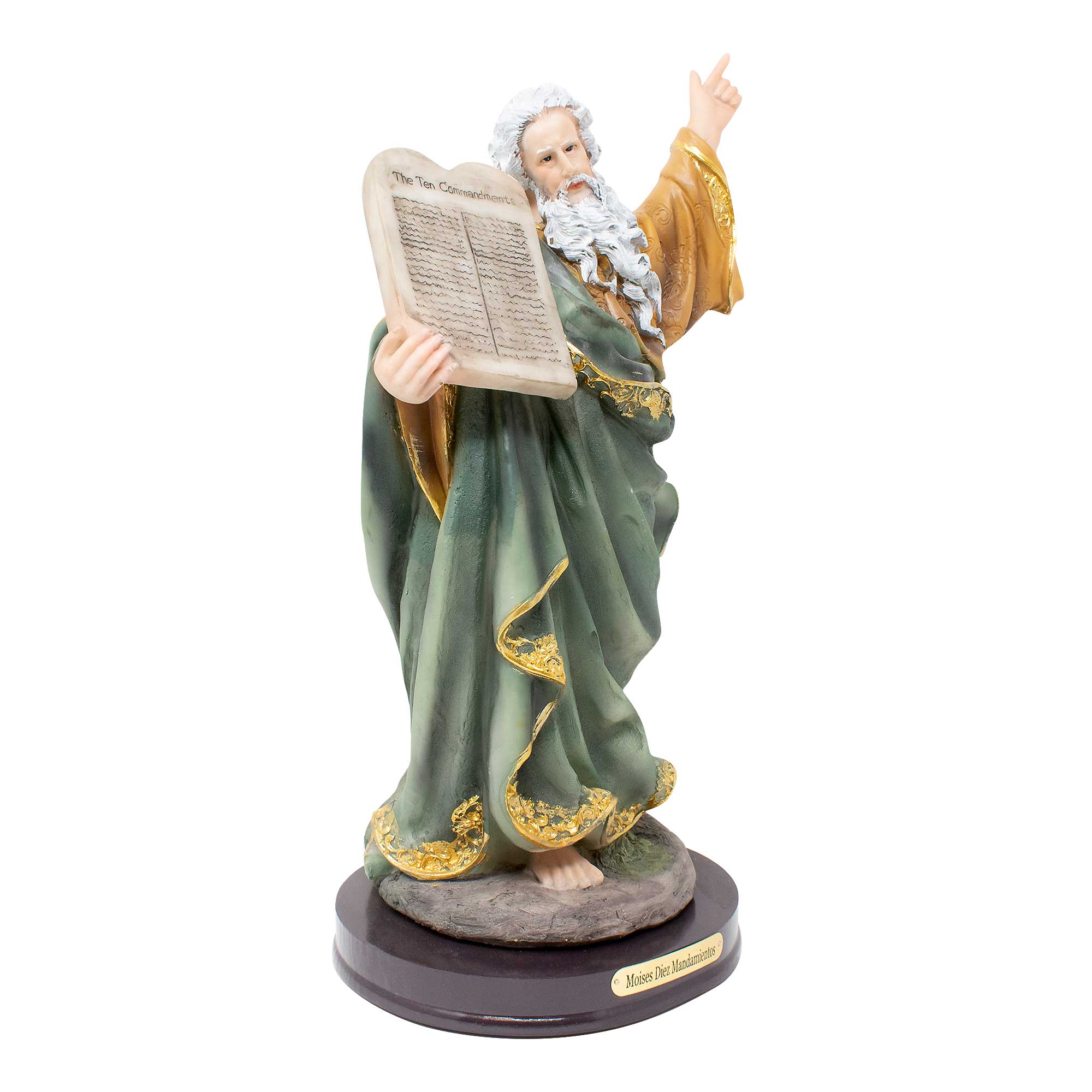 MrcjSales - Moses 10 Commandments Statue | Resin Material | Multiple Sizes| Perfect for Church, Home Decor, Gifts | Inspire Faith and Reverence