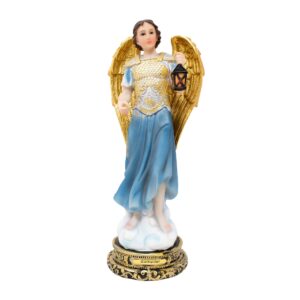 MrcjSales - Archangel Zadkiel Resin Statues | Multiple Sizes for Church Services, Home Decor, Gifts | Spanish Name Zadaquiel | Revered Figure in Catholicism