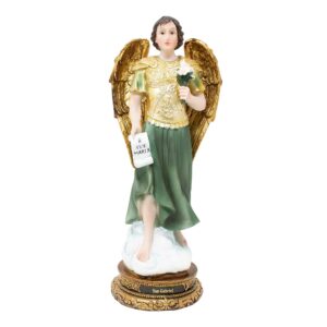 MrcjSales - Archangel St. Gabriel Statue | Multiple Sizes | Lifelike Resin Craftsmanship | Religious Decor