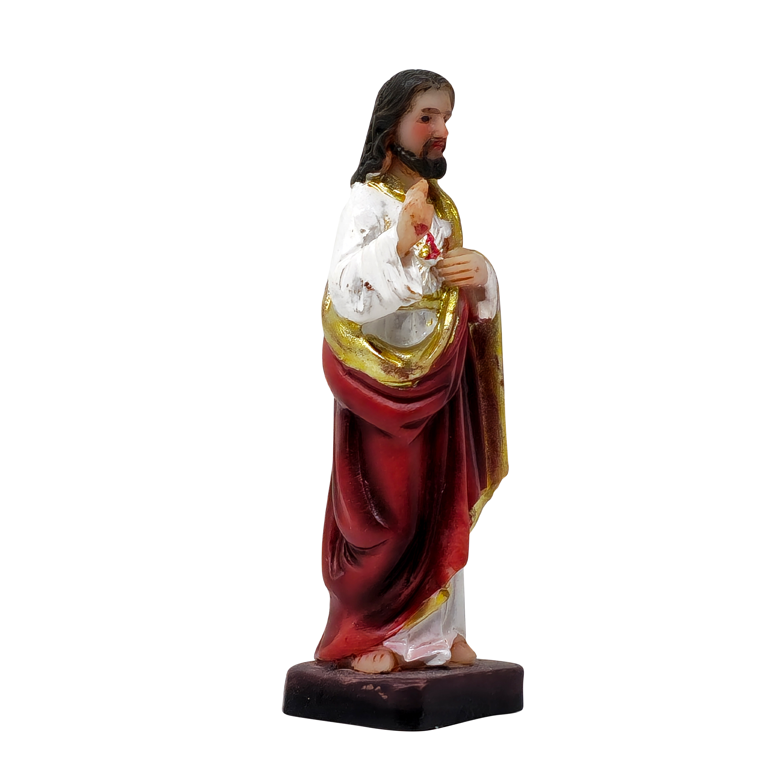 MrcjSales - Sacred Heart of Jesus 12 pcs Packet - Realistic Resin Statue | Perfect for Gifts, Church, Home Decor | Spanish Name Engraved | Durable Material