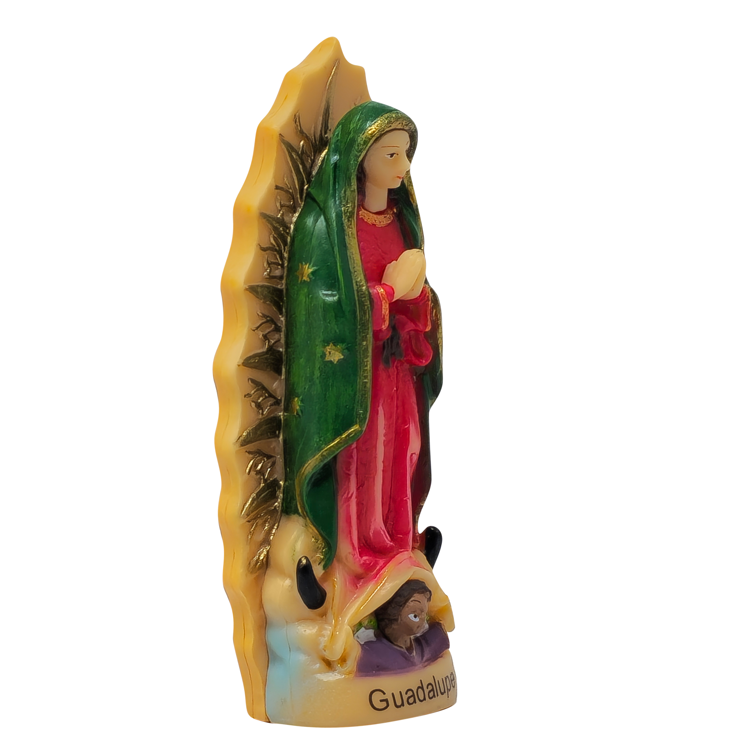 MRCJSales Our Lady of Guadalupe Resin Statue - Pack of 12 - 3 Inches - Beautiful Religious Decor for Gifts, Home, Celebrations, and Prayers