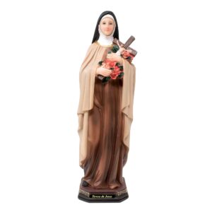 MrcjSales - Teresa of Jesus Resin Statue | Multiple Sizes for Church & Home | Durable & Realistic | Spanish Name | Ideal for Decor, Gifts, Prayers