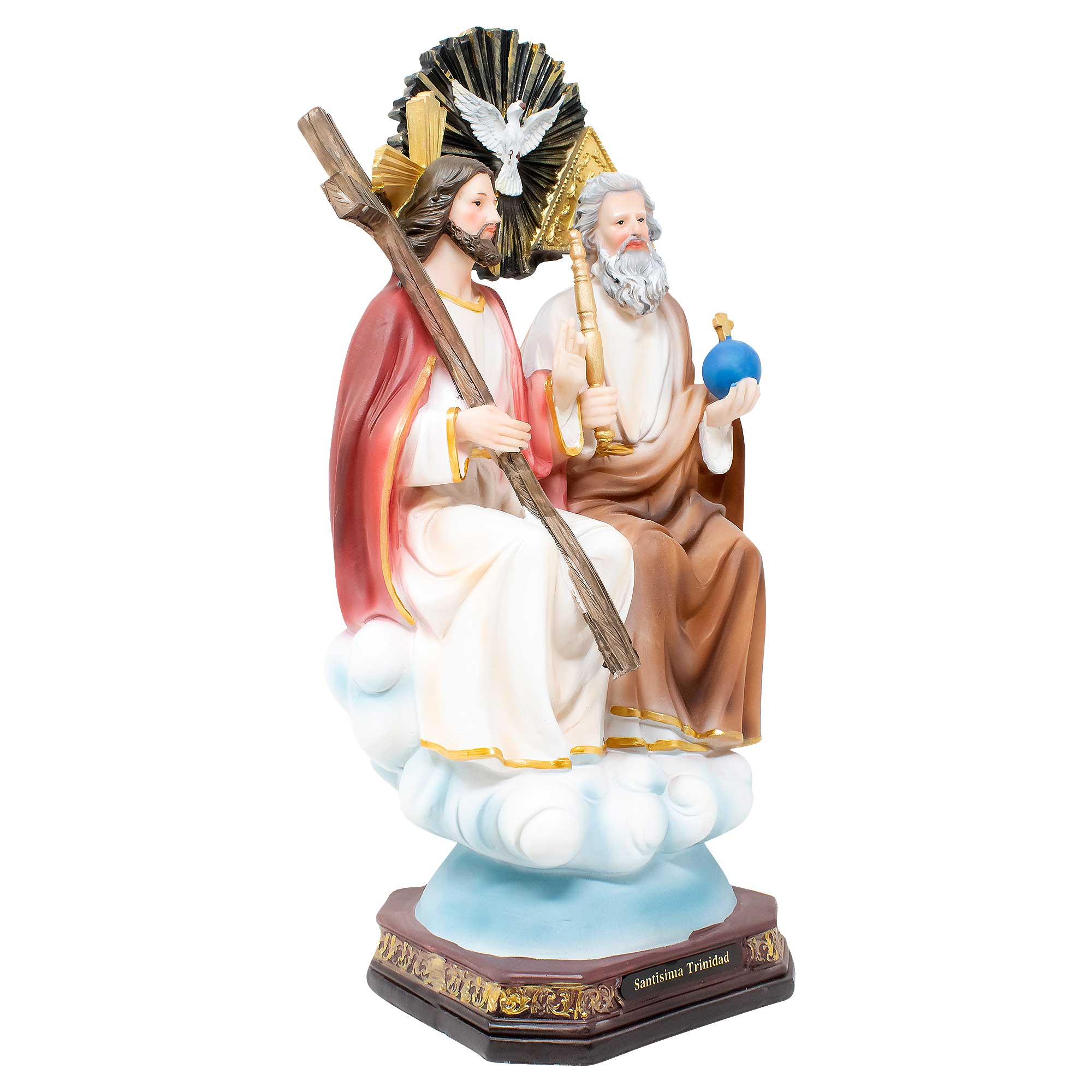 MrcjSales - The Holy Trinity Statue | Multiple Sizes | Resin Craftsmanship | Ideal for Church, Home Decor, Gifts | Santisima Trinidad