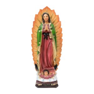 Our Lady of Guadalupe Statue 12 inch and 16 inch Resin Craftsmanship Virgen de Guadalupe Church Home Decor Gifts mrcjsales