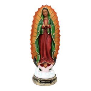 Our Lady of Guadalupe Statue, 12 Inches, Resin Craftsmanship, Virgen de Guadalupe, Church, Home Decor, Gifts mrcjsales
