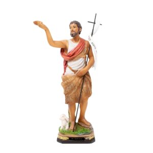 MrcjSales - Saint John Baptist Statue | Multiple Sizes | Realistic Resin Craft | Ideal for Church, Home, Gifts