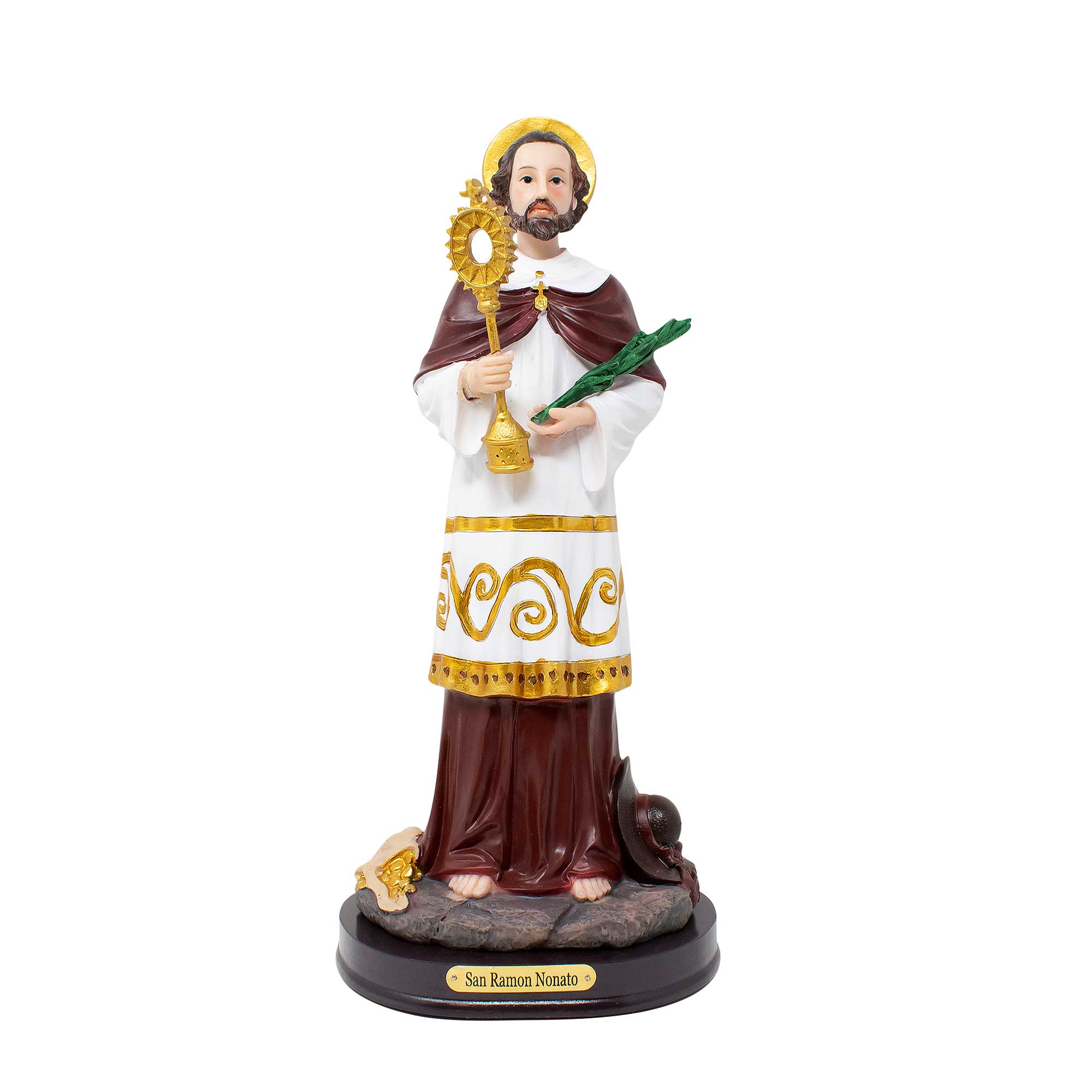 MrcjSales - Saint Ramon Nonato Statue | San Ramón Nonato | Multiple Sizes | Realistic Resin Craft | Ideal for Church, Home, Gifts