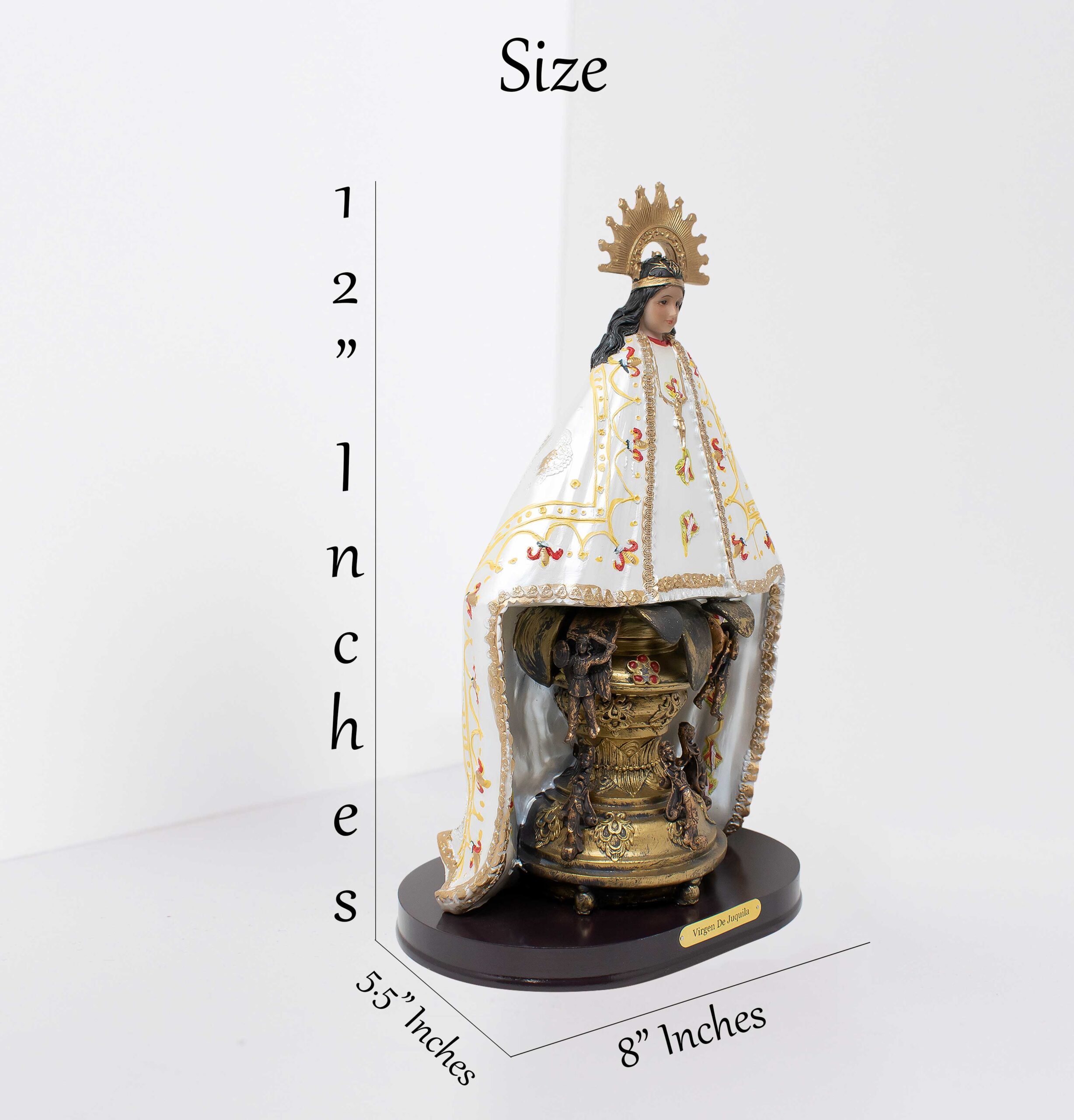 MrcjSales - Our Lady Of Juquila Statue | Virgen de Juquila | Multiple Sizes | Realistic Resin Craft | Ideal for Church, Home, Gifts