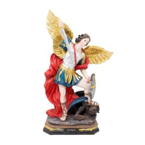 MrcjSales - Saint Michael Archangel Statue | San Miguel | Multiple Sizes | Ideal for Church, Home Decor, Gifts