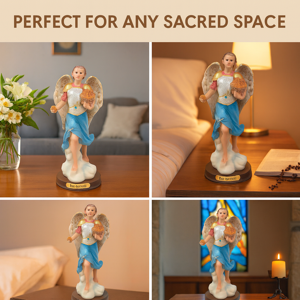 Archangel Barachiel Resin Statue – Arcángel Católico
